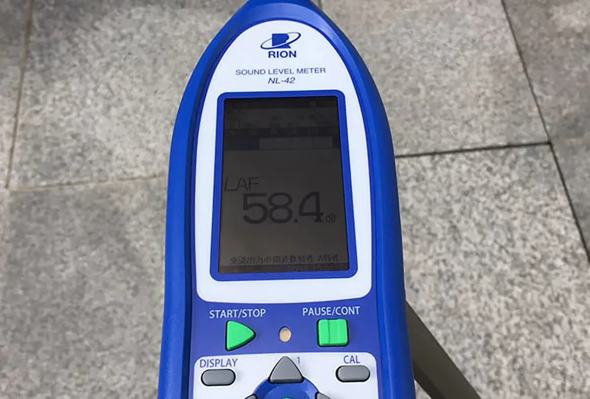 騒音計による測定