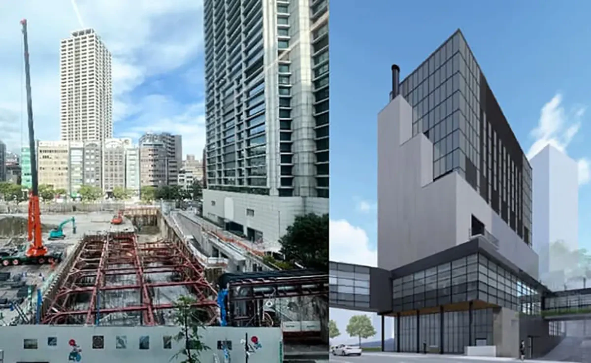 (仮称)連絡ロビー・エネルギー施設(整備中・パース)